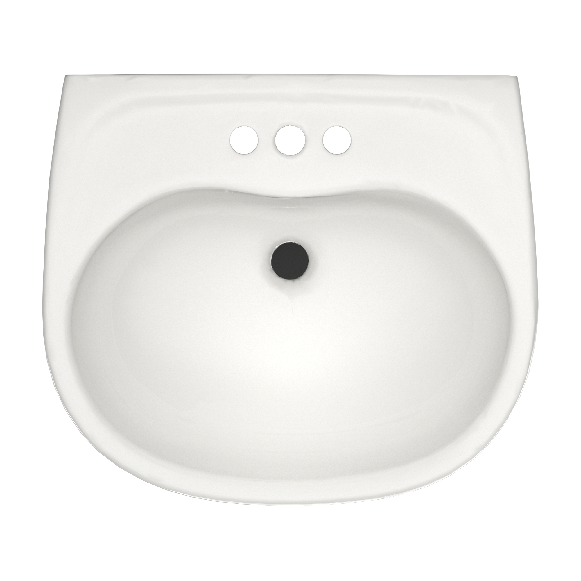 TOTO LHT241.4G#11 Supreme Oval Wall-Mount Bathroom Sink With Cefiontect And Shroud For 4 Inch Center Faucets - Colonial White
