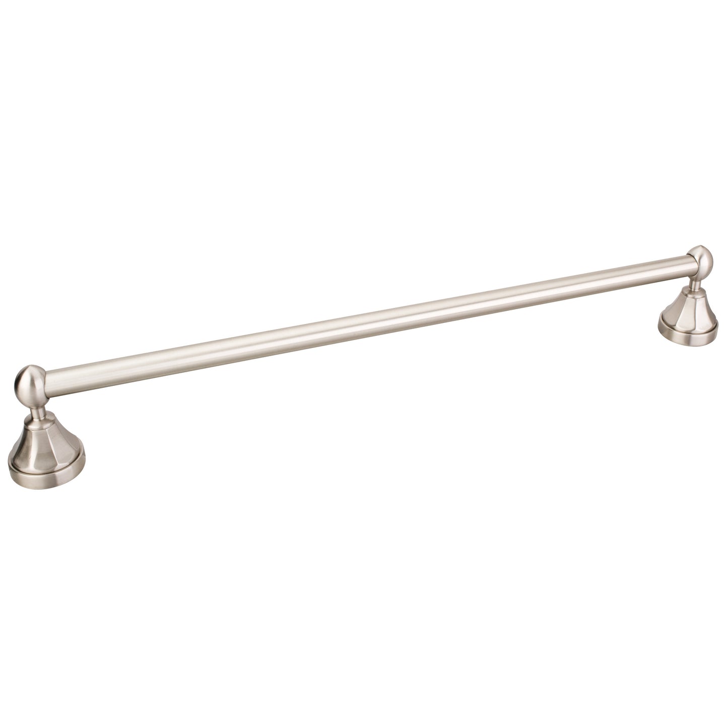 ELEMENTS BHE3-04SN-R Newbury Satin Nickel 24" Single Towel Bar - Retail Packaged , Satin Nickel