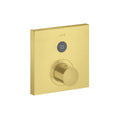 AXOR 36714251 ShowerSelect Thermostatic Trim Square for 1 Function - Brushed Gold Optic