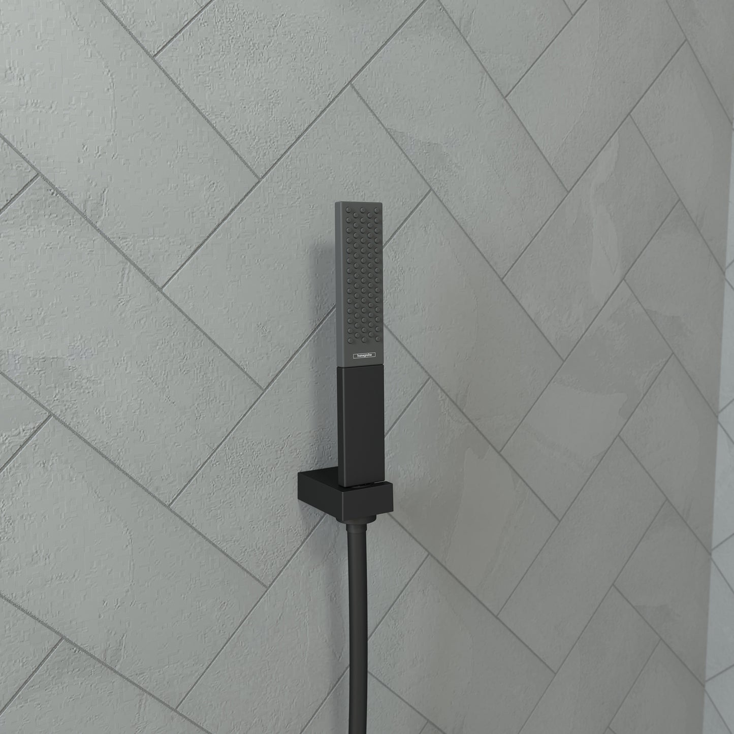 HANSGROHE 26867671 Rainfinity Baton Handshower 100 1-Jet, 1.75 GPM - Matte Black
