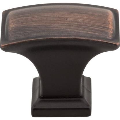 JEFFREY ALEXANDER 435L-DBAC Annadale 1-1/2" Length Rectangle Knob - Brushed Oil Rubbed Bronze