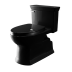 TOTO MS964124CEF#51 Soiree One Piece Elongated 1.28 Gpf Universal Height Skirted Toilet - Ebony
