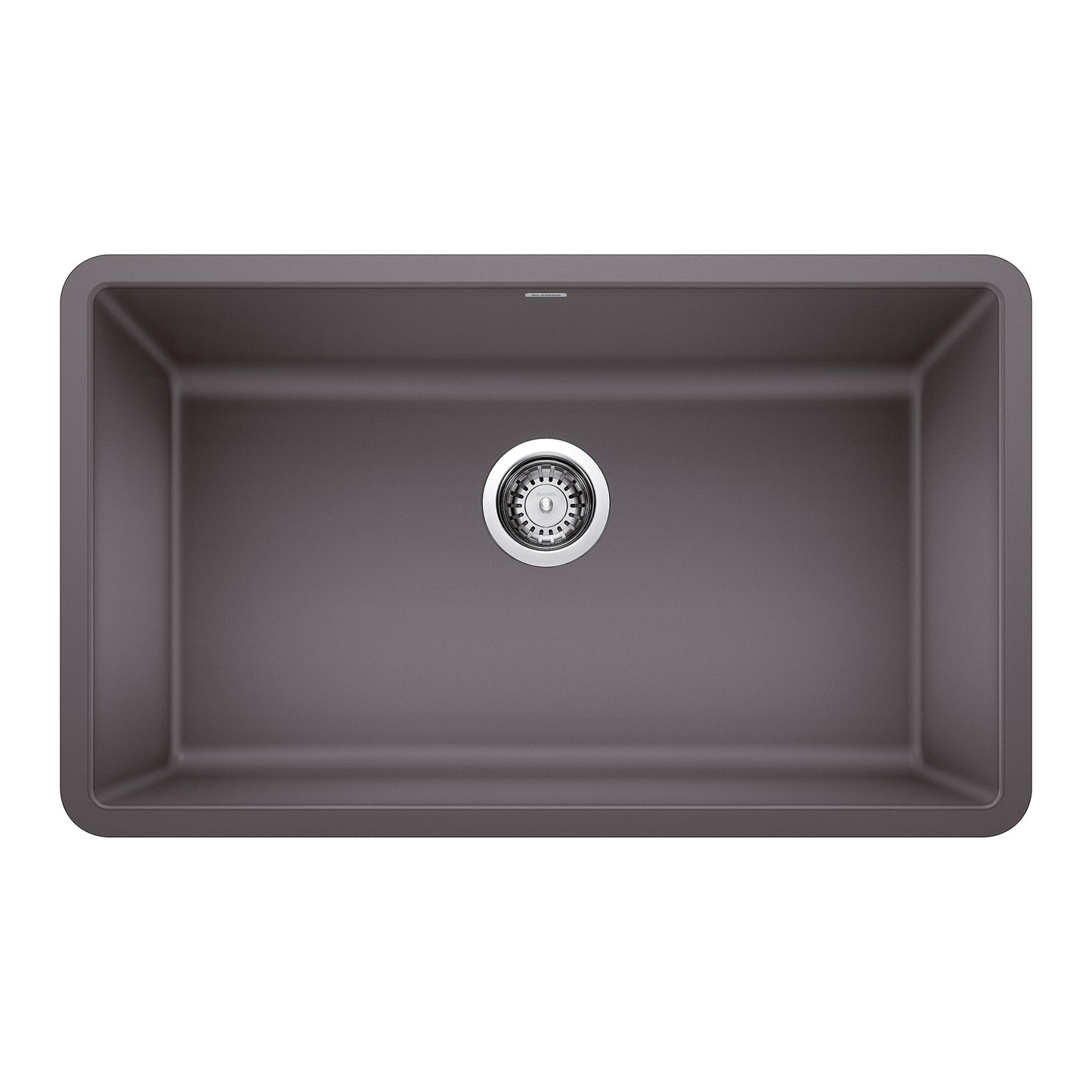 BLANCO 442530 Precis Precis SILGRANIT 30" Single Bowl Undermount Kitchen Sink - Cinder in Cinder