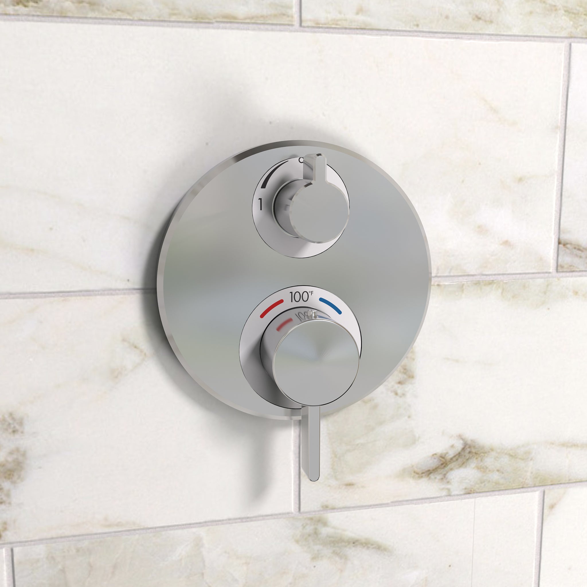 HANSGROHE 15758001 Ecostat S Thermostatic Trim with Volume Control and Diverter - Chrome