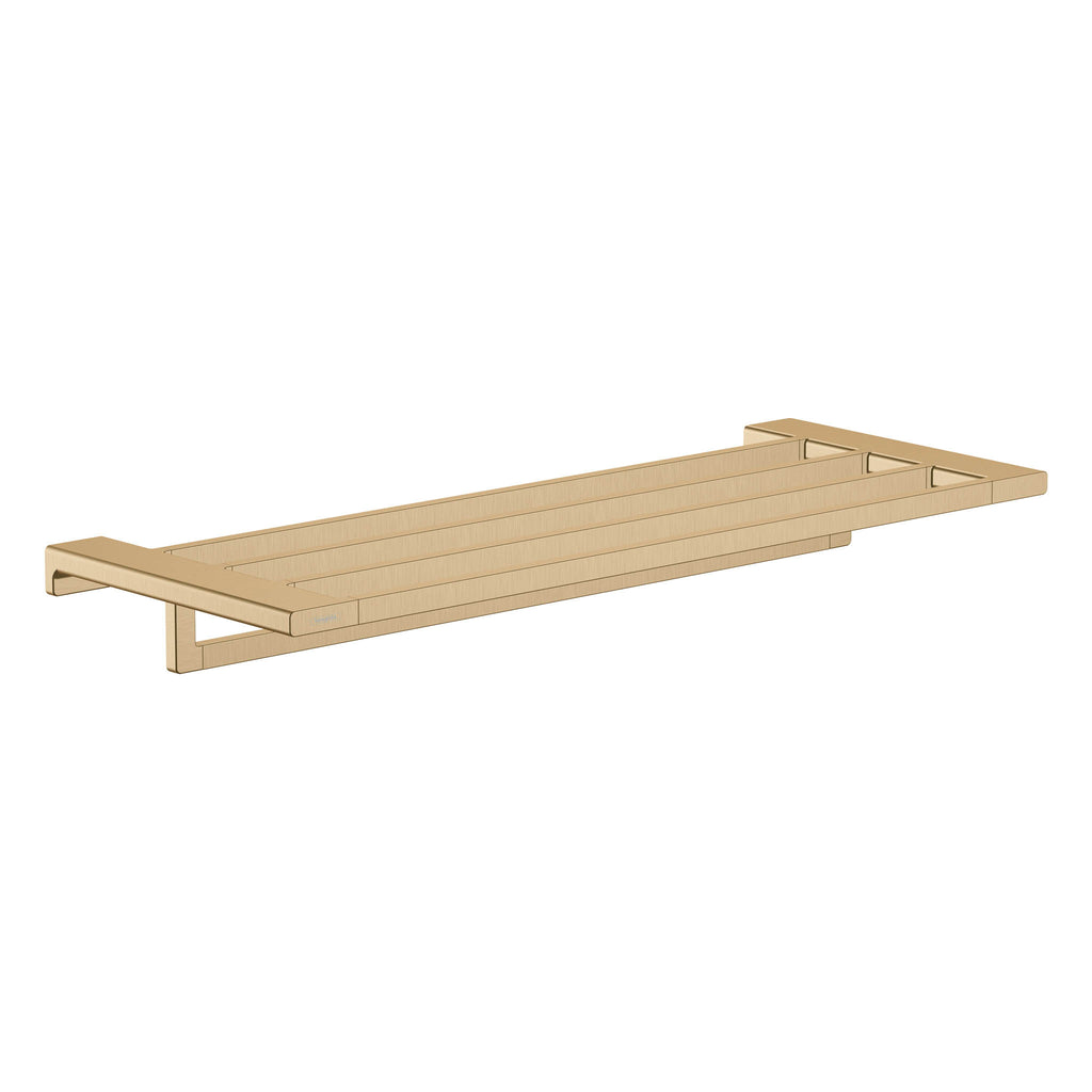 HANSGROHE 41751140 AddStoris Towel Rack with Towel Bar - Brushed Bronze