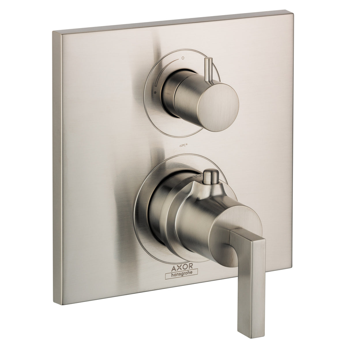 AXOR 39700821 Citterio Thermostatic Trim with Volume Control - Brushed Nickel