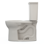 TOTO CST785CEFG#12 Drake Transitional Two-Piece Round 1.28 Gpf Universal Height Tornado Flush Toilet With Cefiontect - Sedona Beige