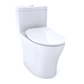 TOTO MS646234CEMFGN#01 Aquia IV One-Piece Elongated Dual Flush 1.28 and 0.9 GPF Universal Height , Cotton White