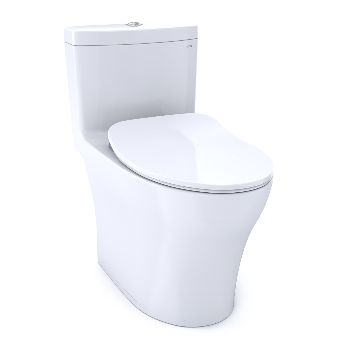 TOTO MS646234CEMFGN#01 Aquia IV One-Piece Elongated Dual Flush 1.28 and 0.9 GPF Universal Height , Cotton White