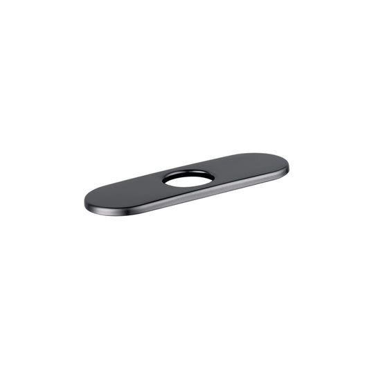 HANSGROHE 06490340 E&S Accessories Base Plate for Contemporary Single-Hole Faucets, 6" - Brushed Black Chrome