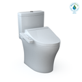 TOTO MW4463074CEMFGN#01 Washlet+ Aquia Iv Two-Piece Elongated Universal Height Dual Flush 1.28 And 0.9 Gpf Toilet And Washlet C2 Bidet Seat - Cotton White