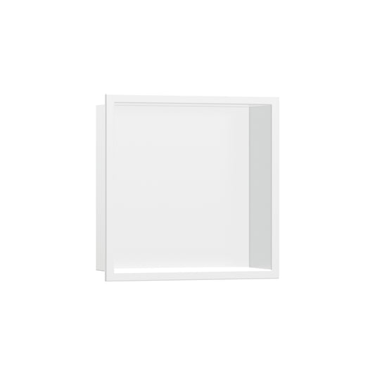 HANSGROHE 56093700 XtraStoris Original Wall Niche with Frame 12"x 12"x 5.5" in Matte White