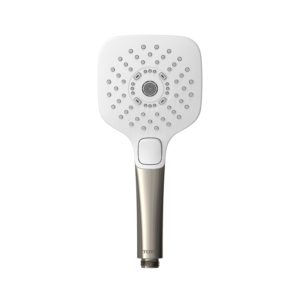TOTO TBW02015U4#PN G Series 1.75 Gpm Multifunction 4 Inch Square Handshower With Active Wave - Polished Nickel