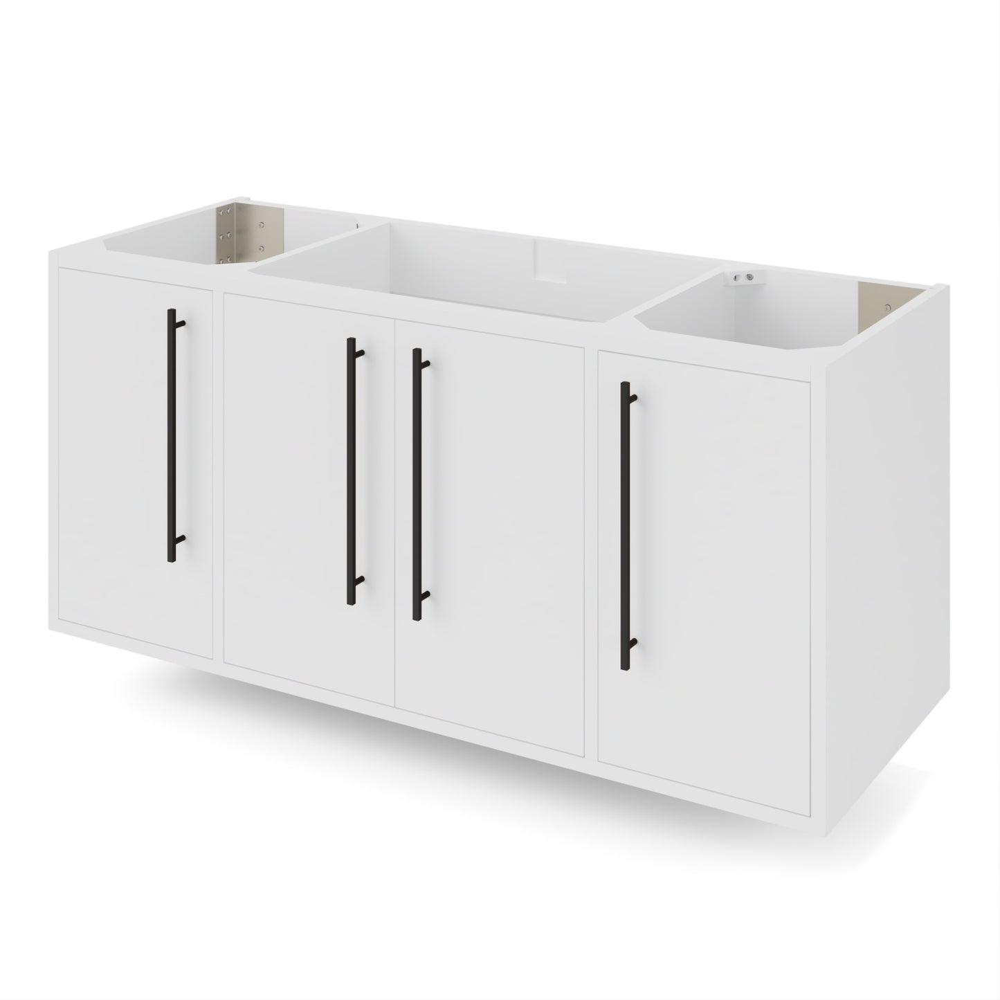 JEFFREY ALEXANDER VN2TEM-48-WH-NT 48" White Tempest Vanity - White