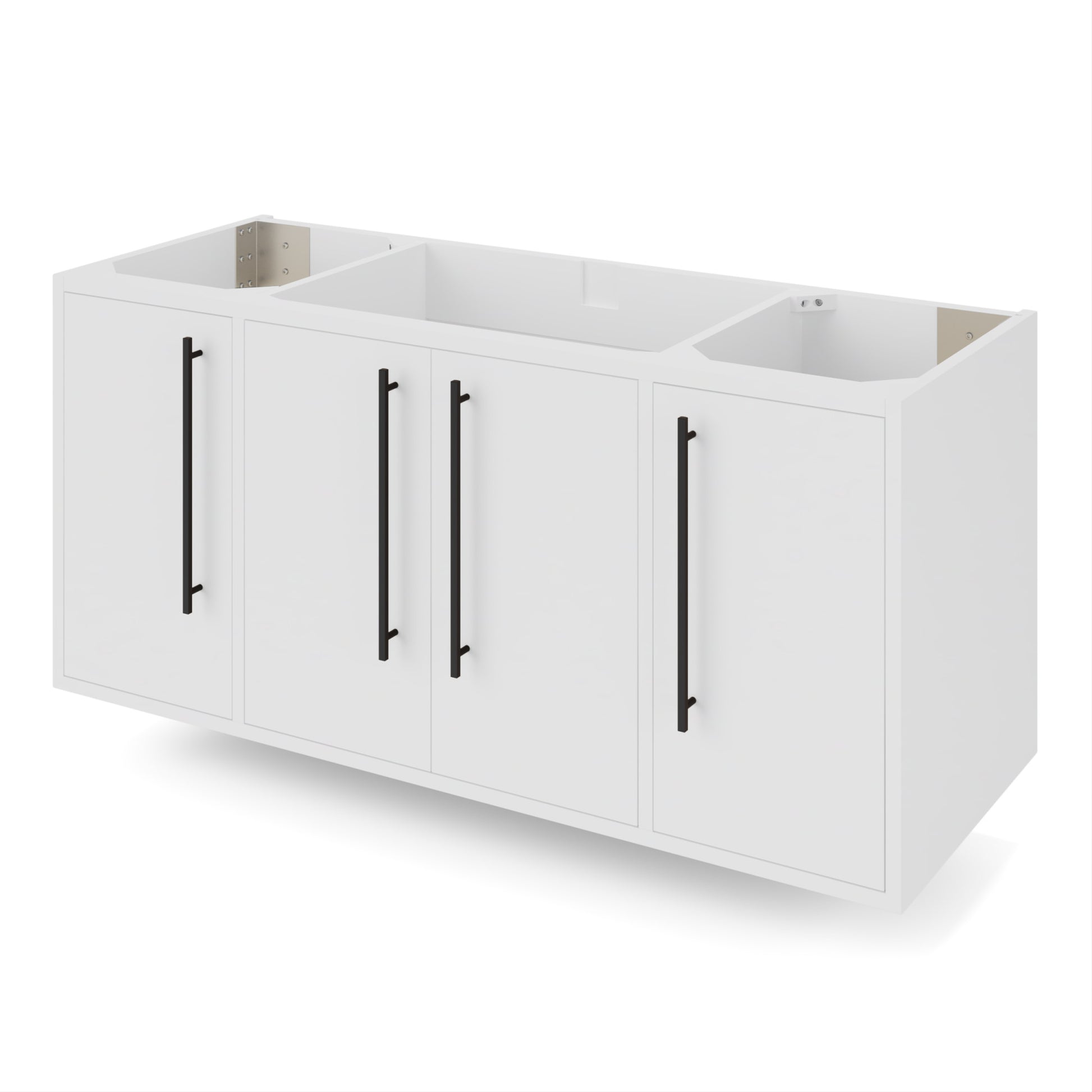 JEFFREY ALEXANDER VN2TEM-48-WH-NT 48" White Tempest Vanity - White