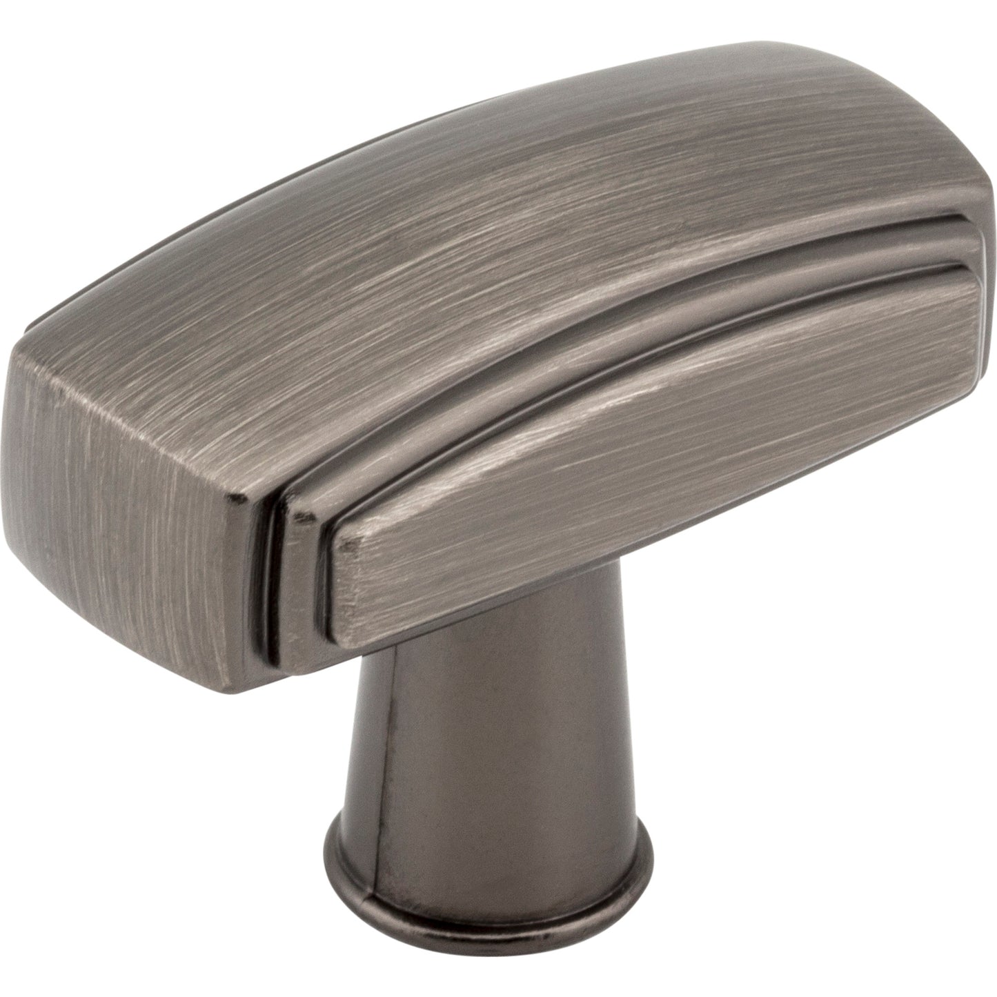 JEFFREY ALEXANDER 519BNBDL Delgado 1-9/16" Length Rectangle Knob , Brushed Pewter