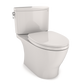 TOTO MS442124CUFG#11 Nexus 1G Two-Piece Elongated 1.0 GPF Universal Height Toilet with CEFIONTECT and SS124 SoftClose Seat , Colonial White