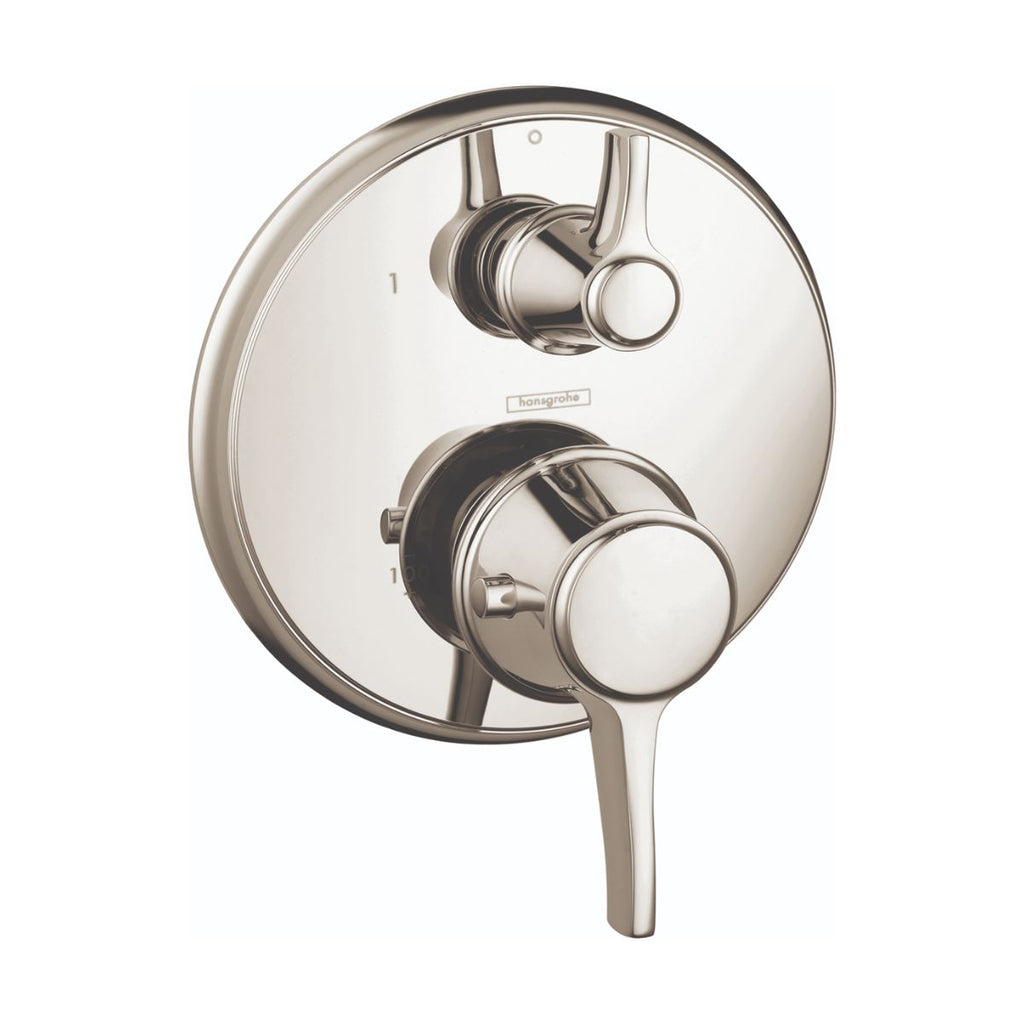 HANSGROHE 15752831 Ecostat Classic Thermostatic Trim with Volume Control, Round - Polished Nickel
