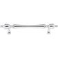 TOP KNOBS M817-7 Somerset Finial 7" Center to Center Bar Pull - Polished Chrome