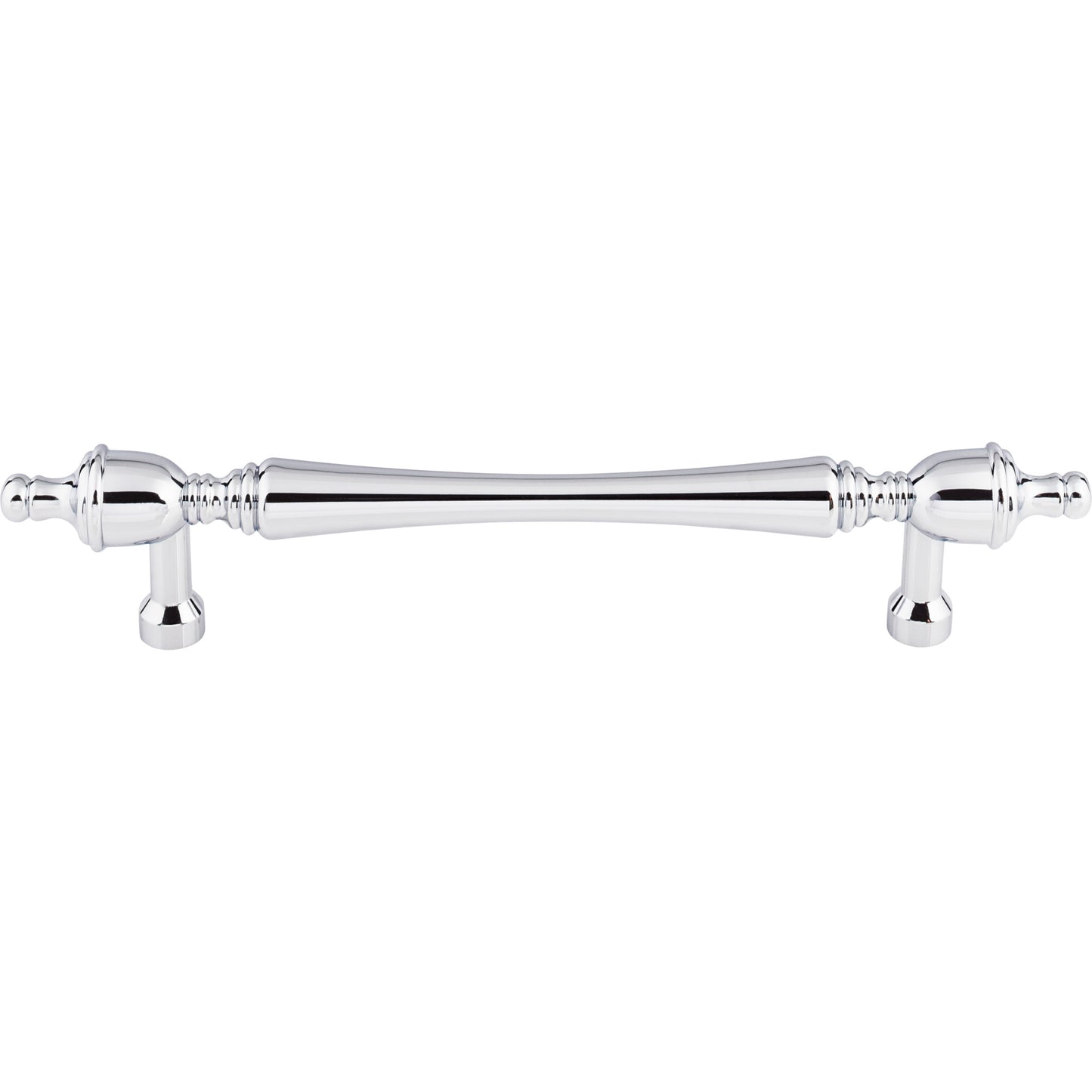 TOP KNOBS M817-7 Somerset Finial 7" Center to Center Bar Pull - Polished Chrome