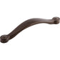 TOP KNOBS M1218 Saddle 5 1/16" Center to Center Bar Pull - Oil Rubbed Bronze