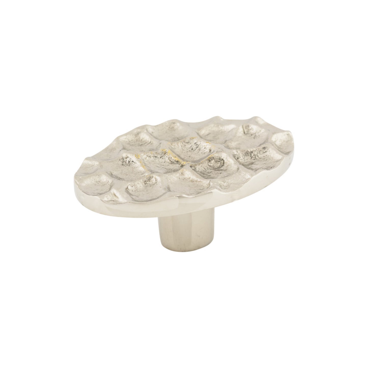 TOP KNOBS TK299PN Cobblestone 2 5/8" Length Oval Knob - Polished Nickel