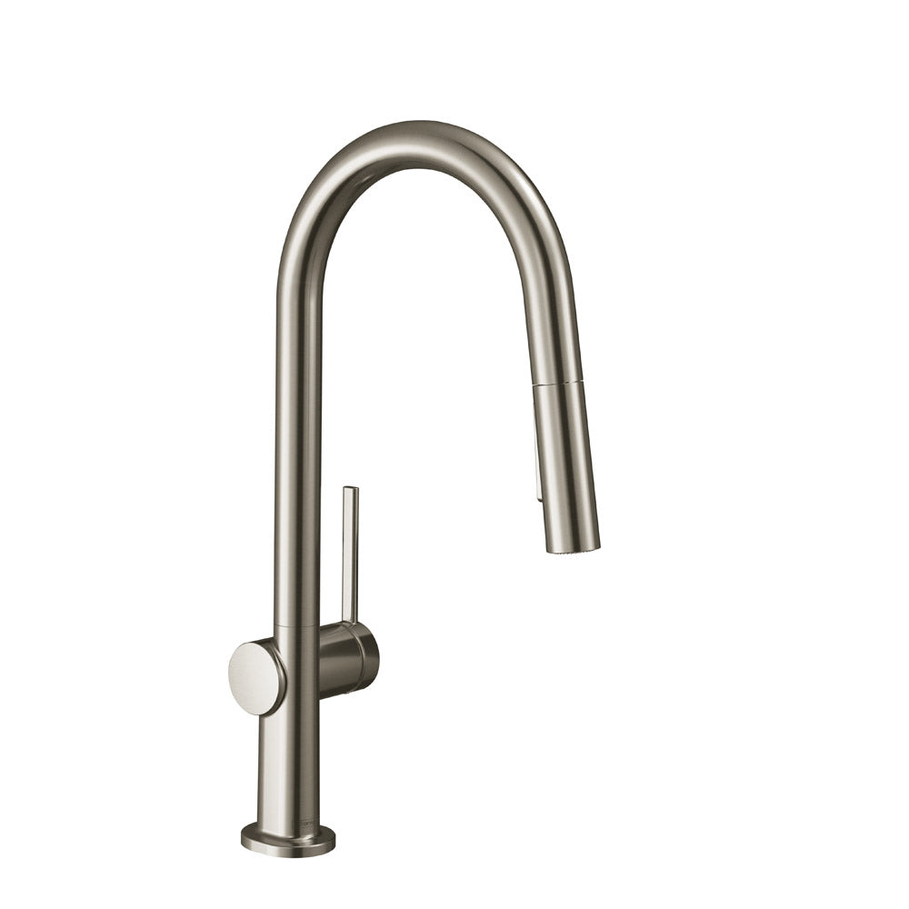 HANSGROHE 72846801 Talis N HighArc Kitchen Faucet, A-Style 2-Spray Pull-Down, 1.75 GPM - Stainless Steel Optic
