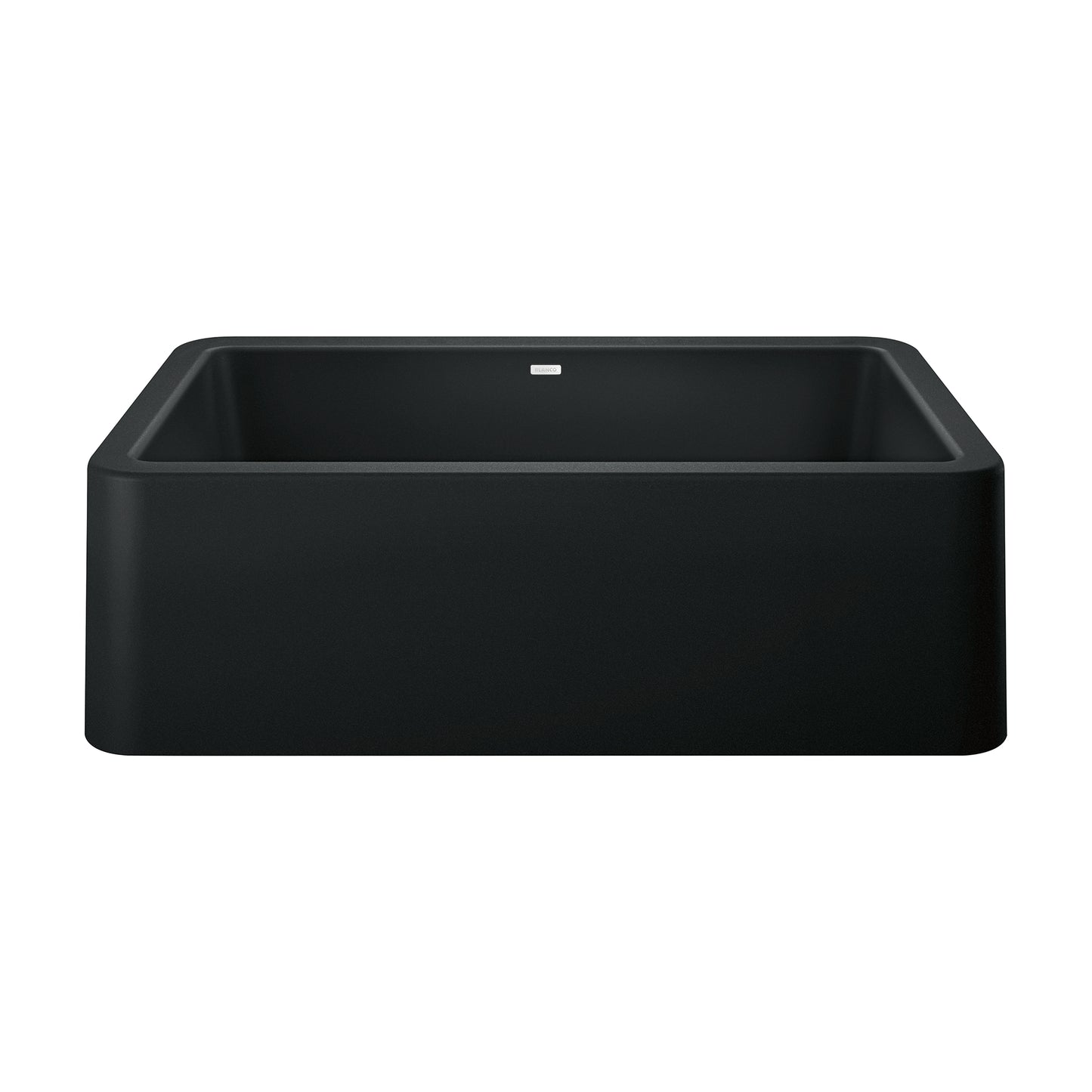 BLANCO 402575 Ikon Ikon SILGRANIT 33" Single Bowl Apron-Front Farmhouse Sink - Coal Black in Coal Black