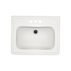 TOTO LPT532.4N#11 Promenade 24" X 19-1/4" Rectangular Pedestal Bathroom Sink For 4 Inch Center Faucets - Colonial White