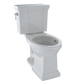 TOTO CST404CUFG#11 Promenade II 1G Two-Piece Elongated 1.0 GPF Universal Height Toilet with CEFIONTECT , Colonial White