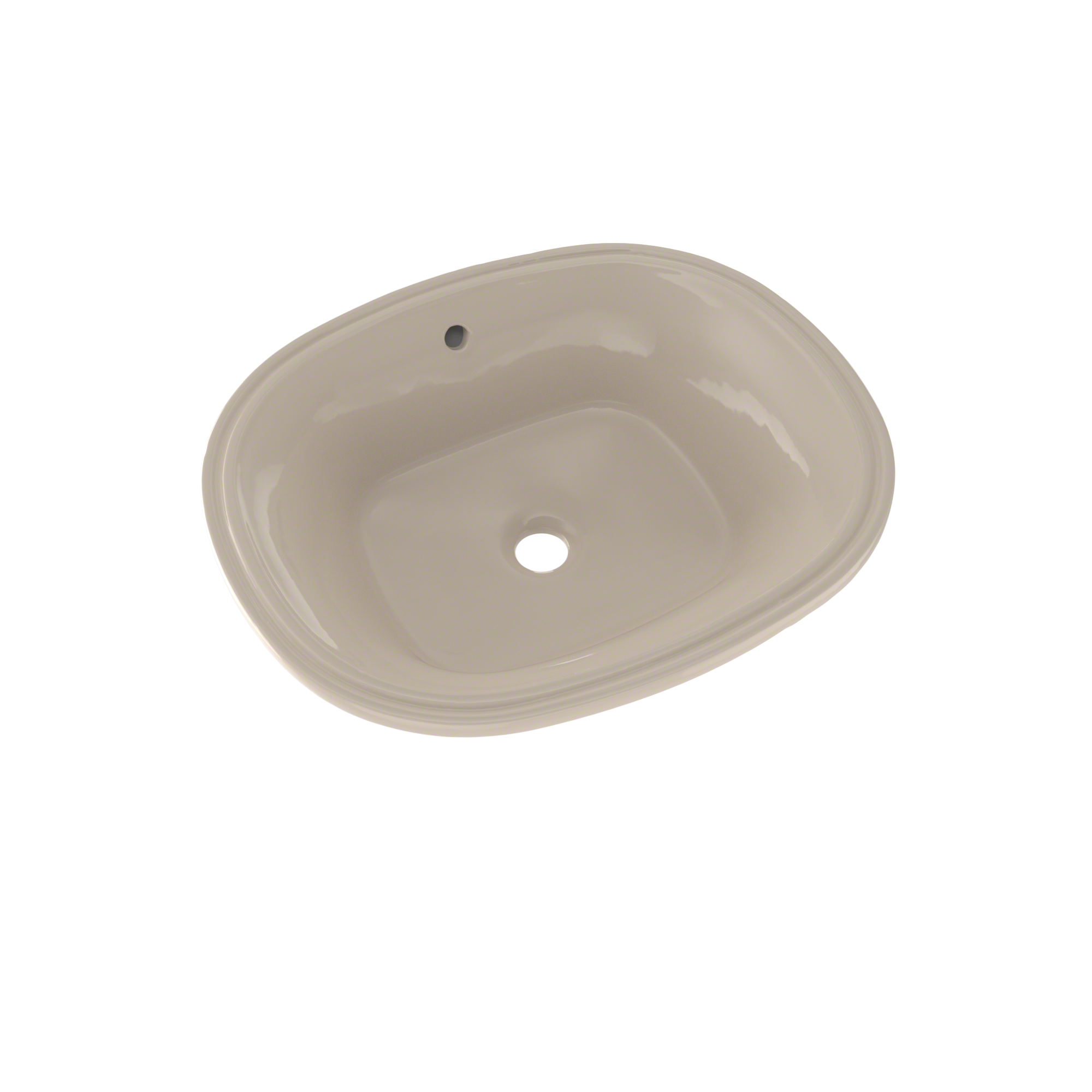 TOTO LT483G#03 Maris 17-5/8" X 14-9/16" Oval Undermount Bathroom Sink With Cefiontect - Bone