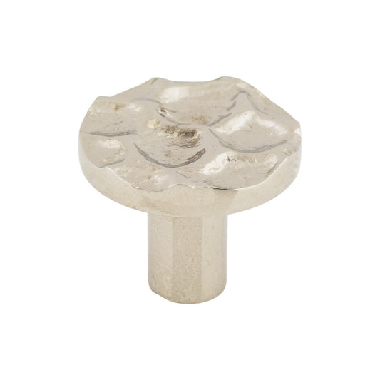 TOP KNOBS TK296PN Cobblestone 1 3/8" Diameter Round Knob - Polished Nickel