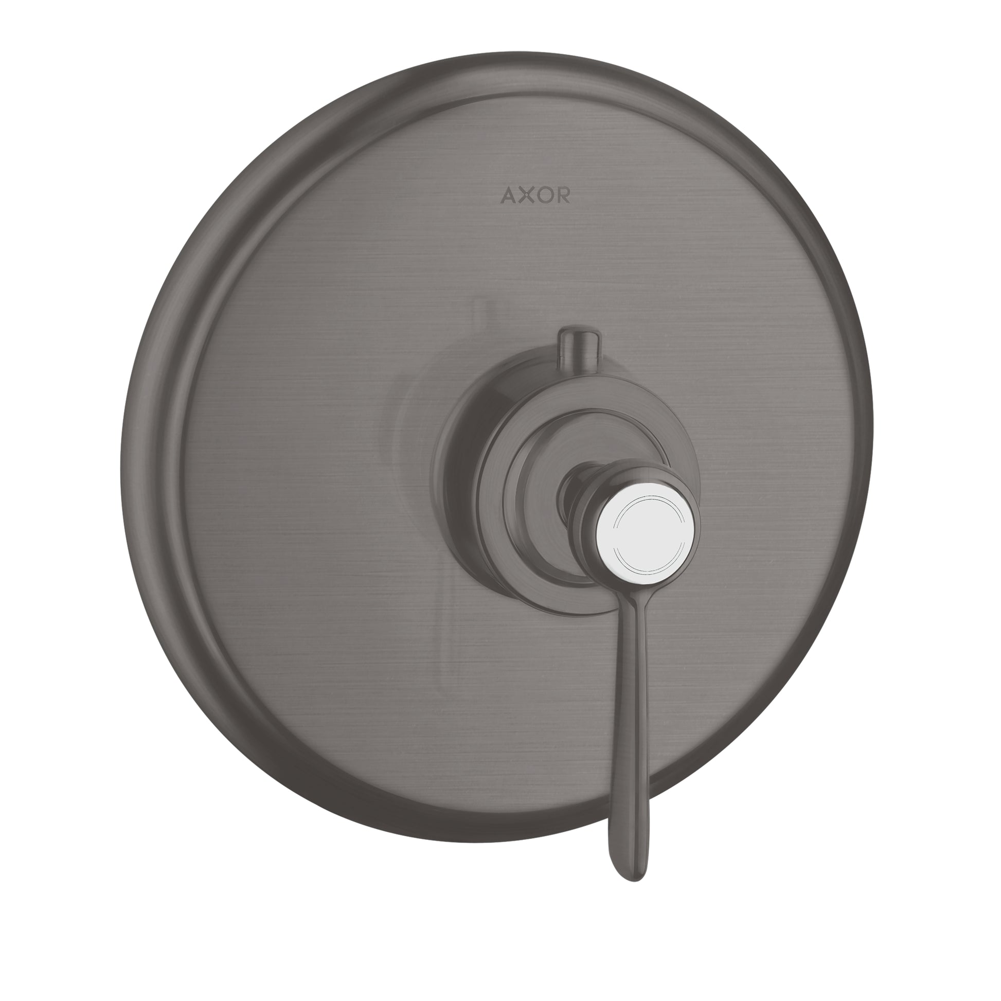 AXOR 16824341 Montreux Thermostatic Trim HighFlow with Lever Handle - Brushed Black Chrome