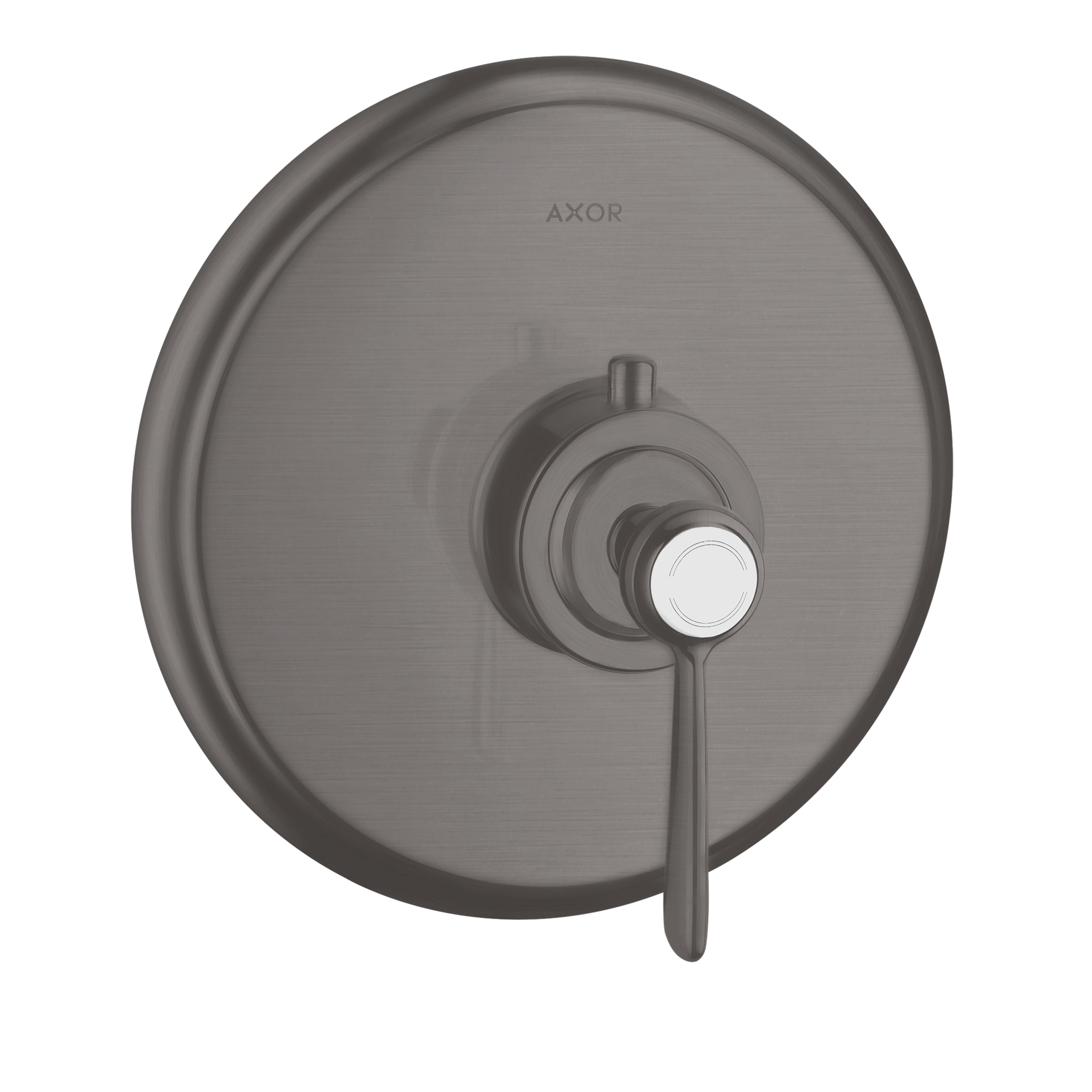 AXOR 16824341 Montreux Thermostatic Trim HighFlow with Lever Handle - Brushed Black Chrome