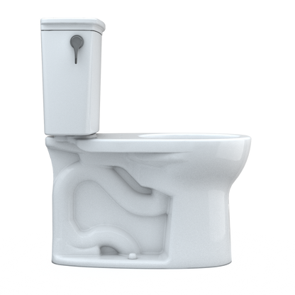 TOTO CST785CEFG#01 Drake Transitional Two-Piece Round 1.28 Gpf Universal Height Tornado Flush Toilet With Cefiontect - Cotton White