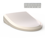 TOTO SW4724#12 Washlet S7 Electronic Bidet Toilet Seat With Ewater+ Bowl And Wand Cleaning - Sedona Beige