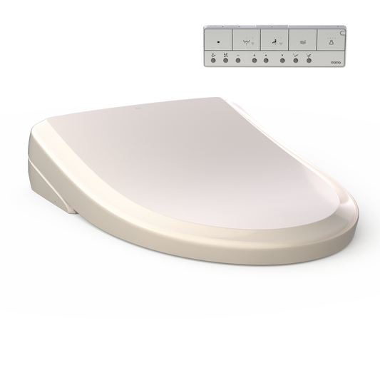 TOTO SW4734#12 Washlet S7A Electronic Bidet Toilet Seat With Ewater+ Bowl And Wand Cleaning And Auto Open And Close Classic Lid - Sedona Beige