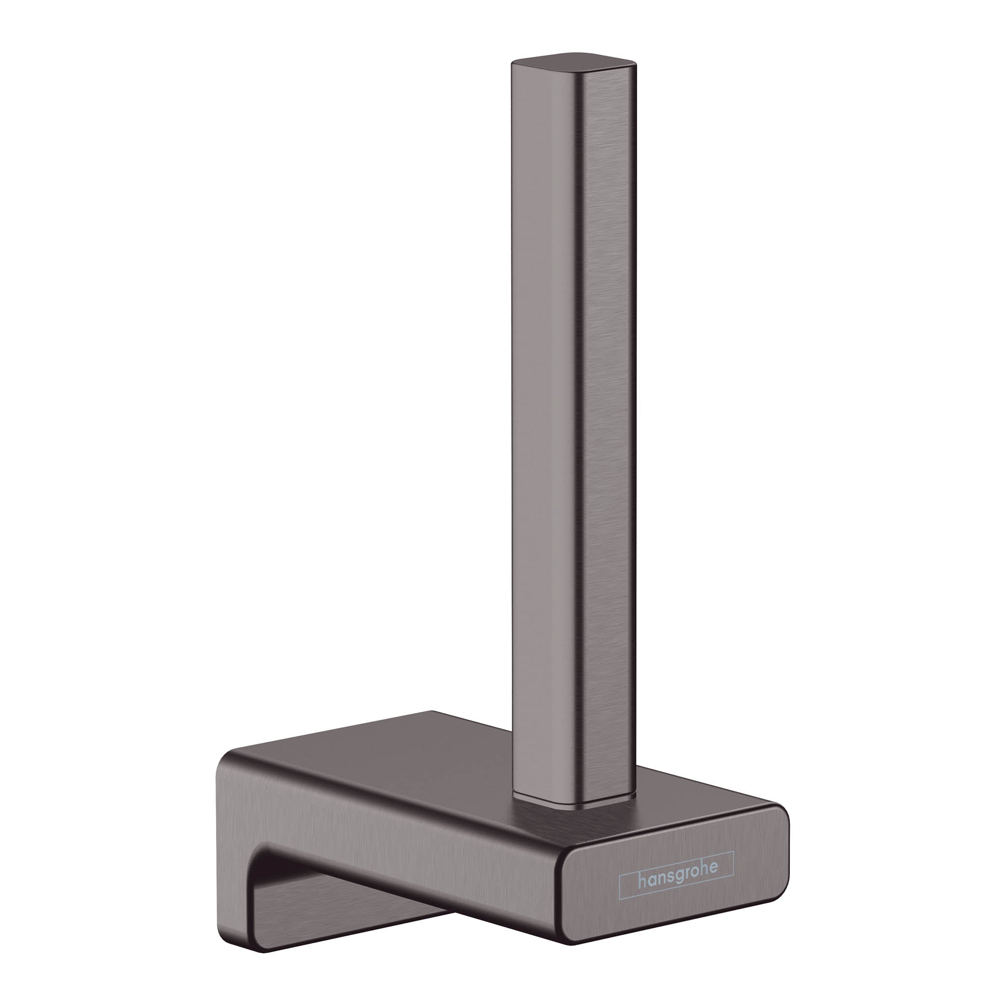 HANSGROHE 41756340 AddStoris Spare Toilet Paper Holder - Brushed Black Chrome