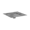HANSGROHE 56137001 RainDrain Rock Point Drain Set 6"x 6" Trim with Rough - Nature Stone
