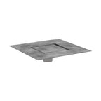 HANSGROHE 56137001 RainDrain Rock Point Drain Set 6"x 6" Trim with Rough - Nature Stone
