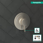 HANSGROHE 15739821 Ecostat S Pressure Balance Trim - Brushed Nickel