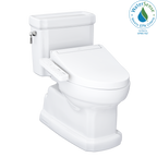TOTO MW9743074CEFG#01 Washlet+ Eco Guinevere Elongated 1.28 Gpf Universal Height Toilet With C2 Bidet Seat - Cotton White