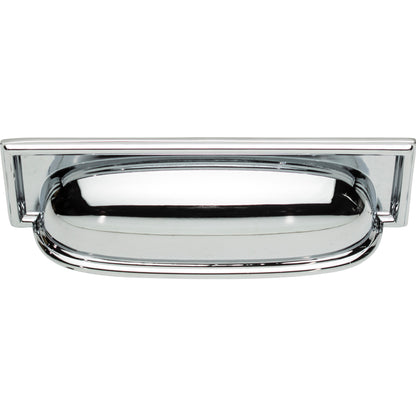 ATLAS 383-CH Campaign 3 3/4" Center to Center Cup/Bin Pull - Polished Chrome