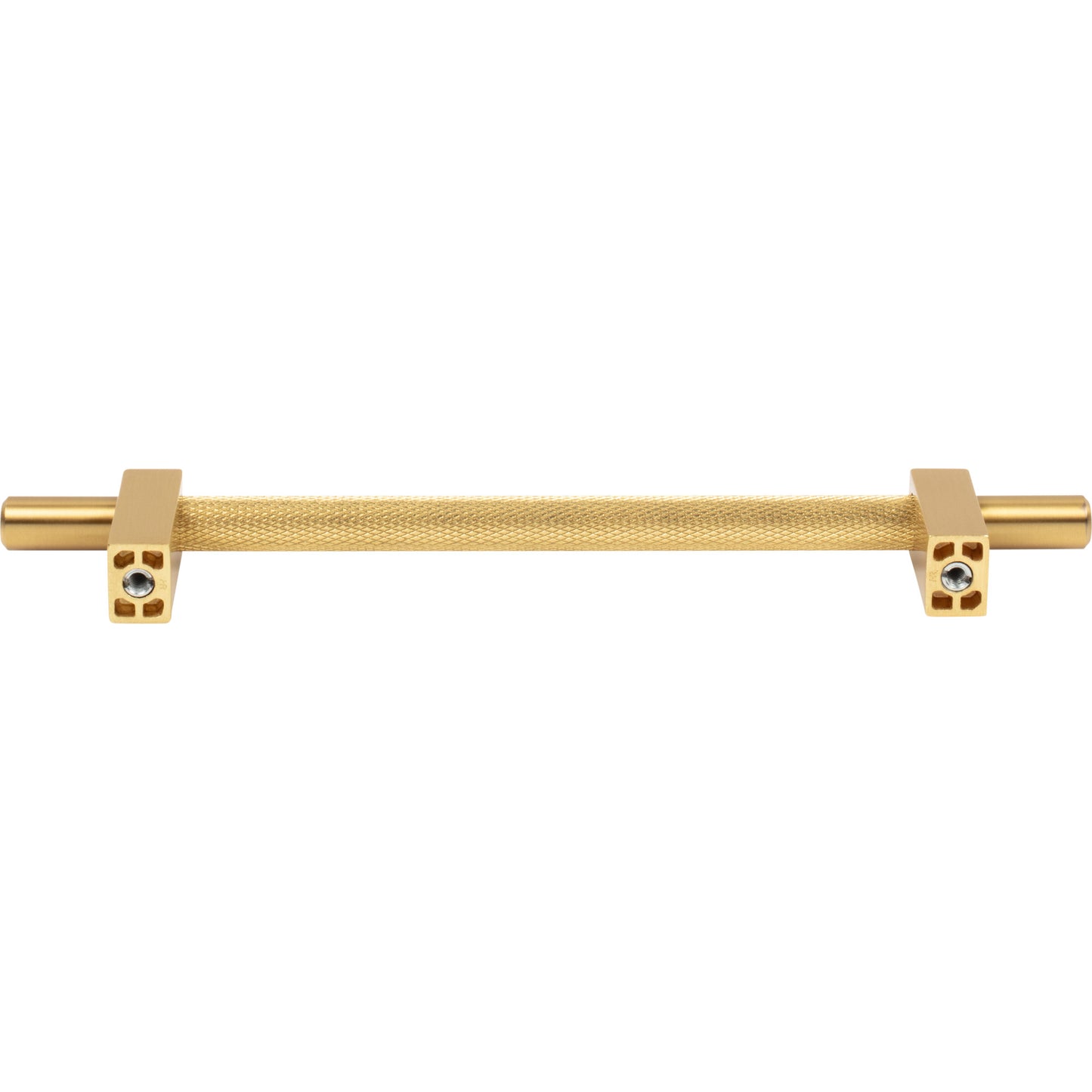 JEFFREY ALEXANDER 598-160BG Larkin Knurled Center 160 mm Center-to-Center Bar Pull - Brushed Gold