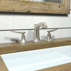 HANSGROHE 31073821 Metris C Widespread Faucet 100 with Pop-Up Drain, 1.2 GPM - Brushed Nickel