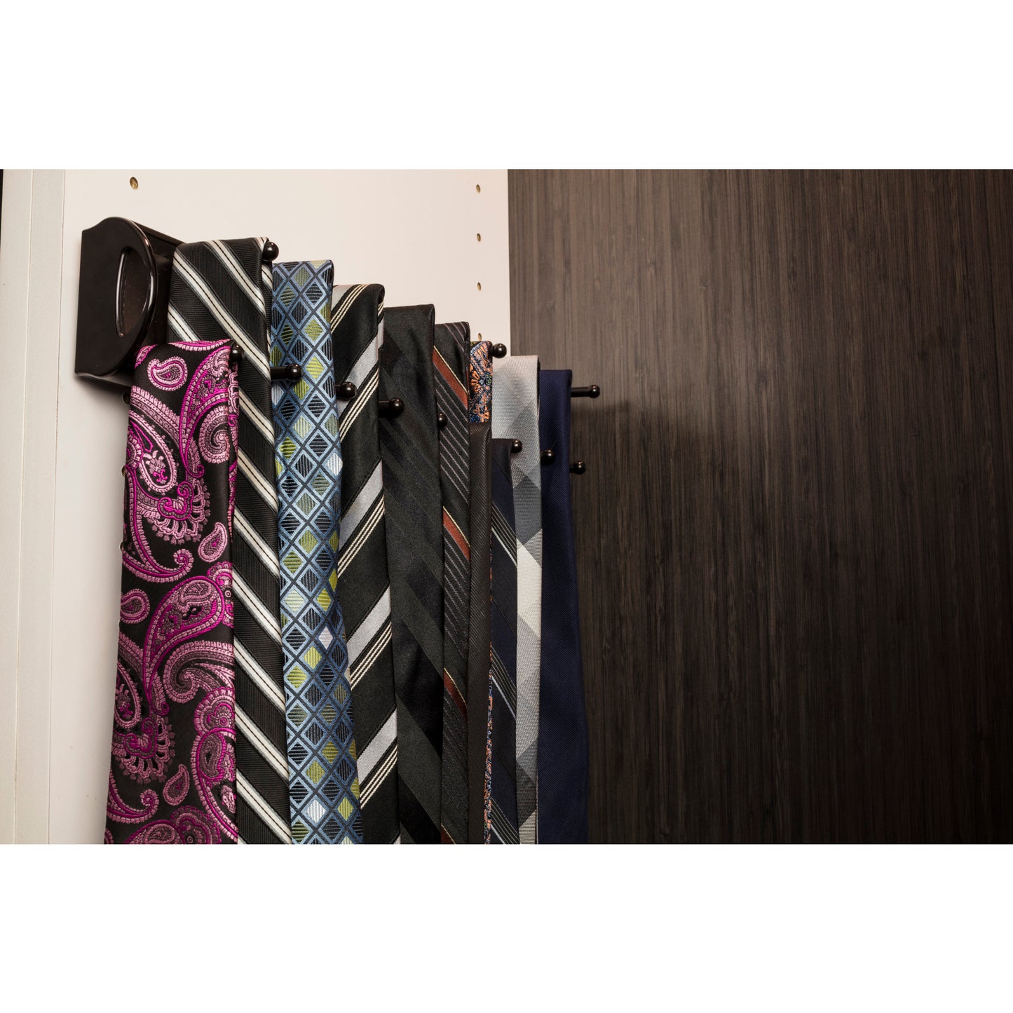 HARDWARE RESOURCES 355T-ORB Dark Bronze 14" Tie Rack - Dark Bronze