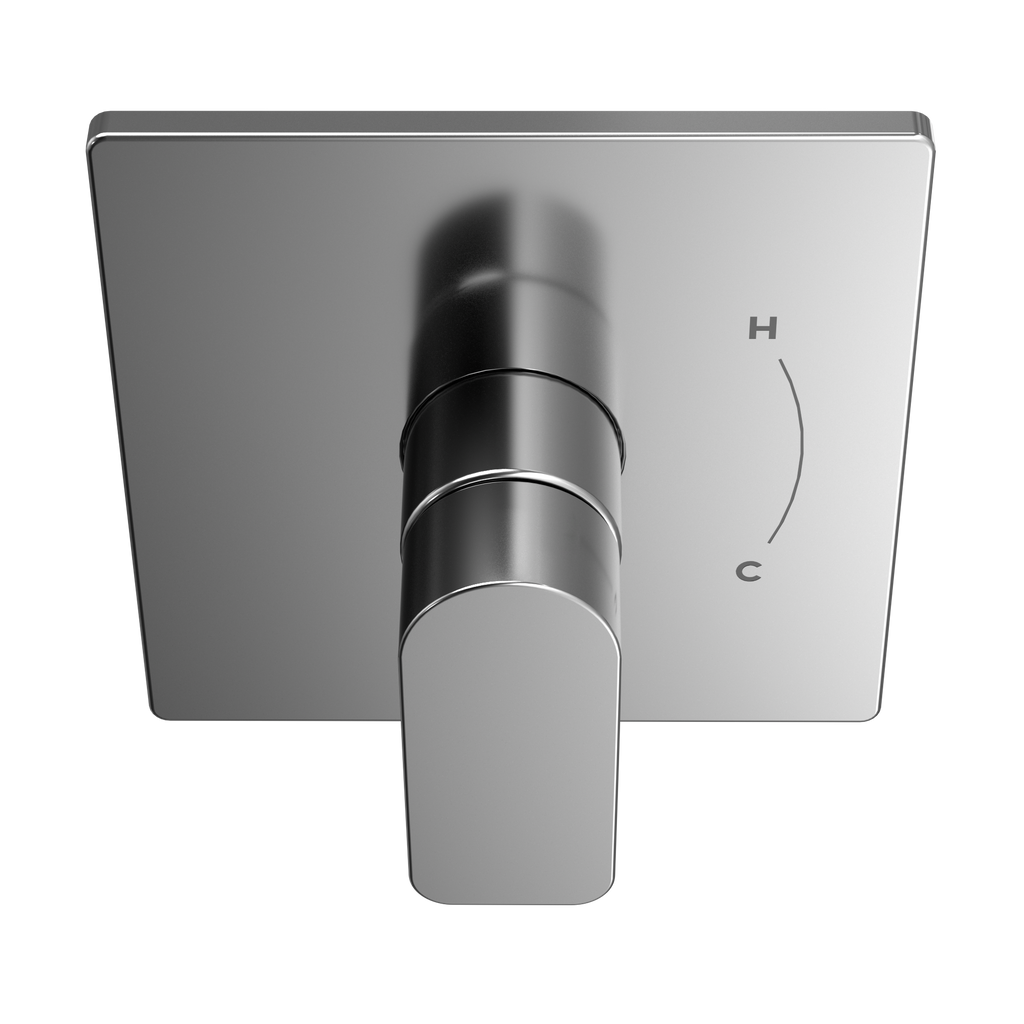 TOTO TS363P#CP Oberon Square 7 Inch Pressure Balance Valve Shower Trim - Polished Chrome