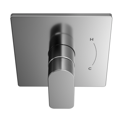 TOTO TS363P#CP Oberon Square 7 Inch Pressure Balance Valve Shower Trim - Polished Chrome