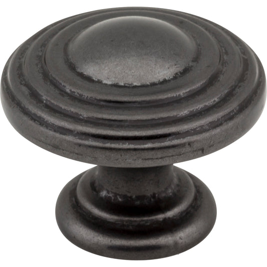 JEFFREY ALEXANDER 137DACM Bremen 2 1-1/4" Diameter Mushroom Knob - Gun Metal