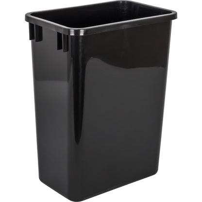 HARDWARE RESOURCES CAN-35-4 Box of 4 Black 35 Quart Plastic Waste Containers - Black